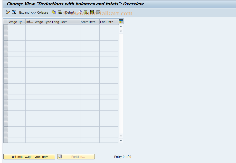 SAP TCode S_AHR_61008639 - IMG-Aktivität: OHAHK_1016