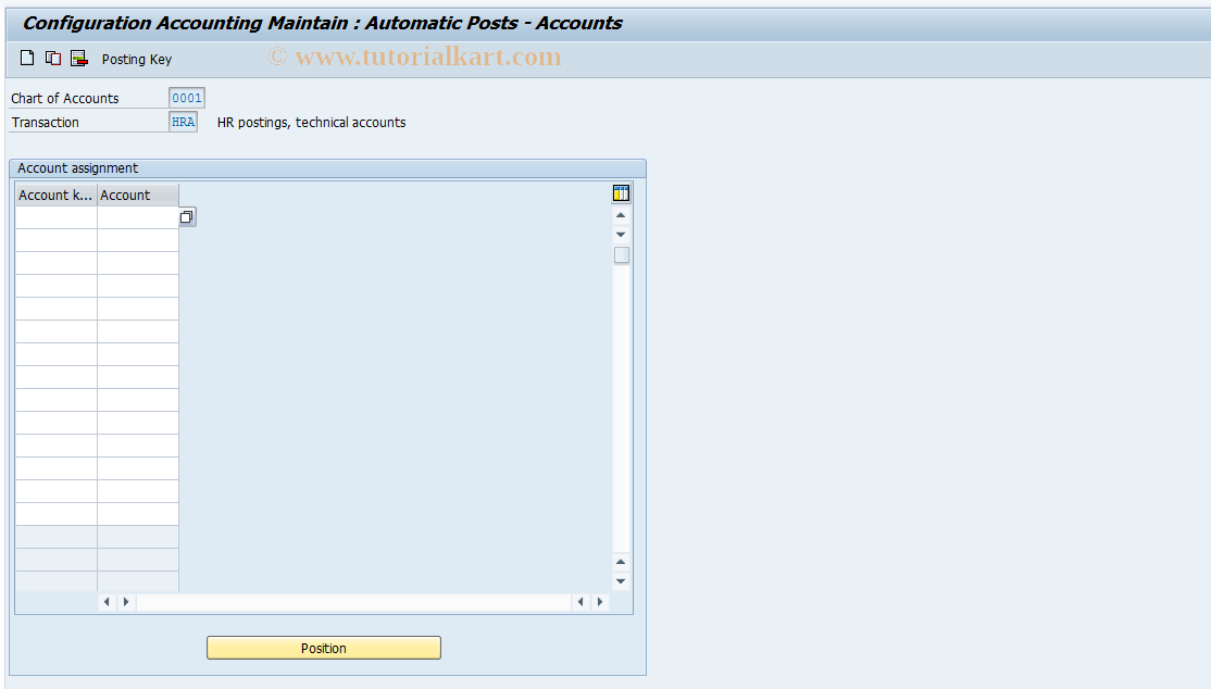 SAP TCode S_AHR_61008650 - IMG-Aktivität: OHAQRI056