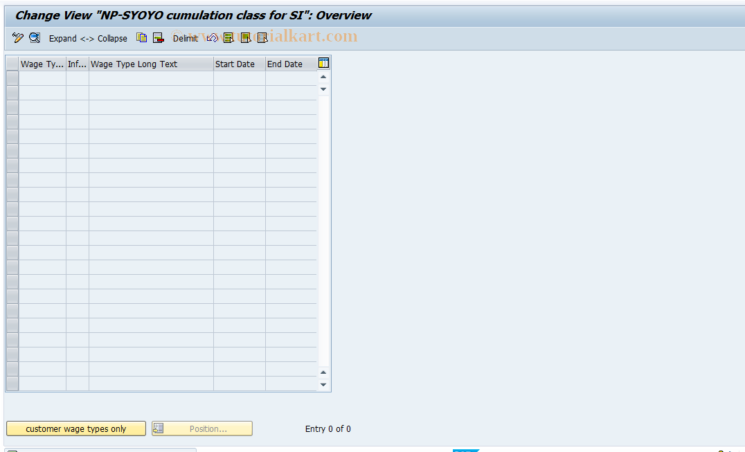 SAP TCode S_AHR_61008652 - IMG Activity: OHAJSI013