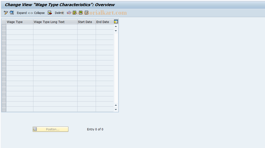 SAP TCode S_AHR_61008691 - IMG Activity: OHAJBN5133