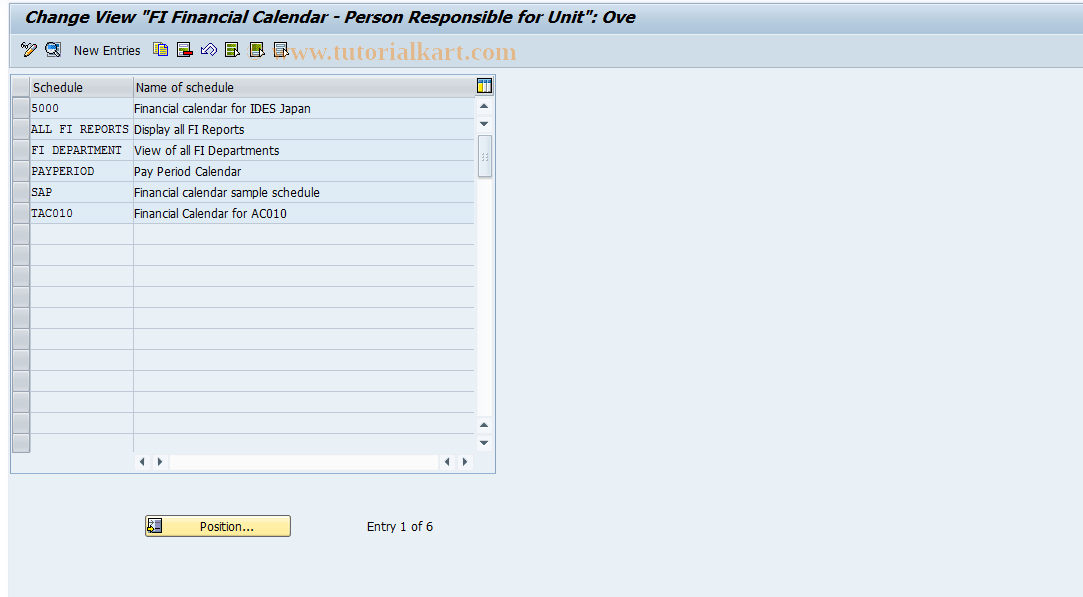 SAP TCode S_AHR_61008693 - IMG-Aktivität: OHAGPAY002