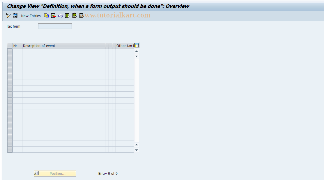 SAP TCode S_AHR_61008705 - IMG Activity: OHAJTX211