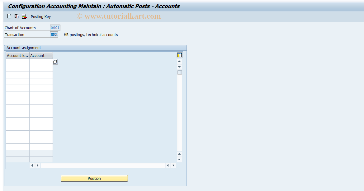 SAP TCode S_AHR_61008709 - IMG-Aktivität: OHAGRI056