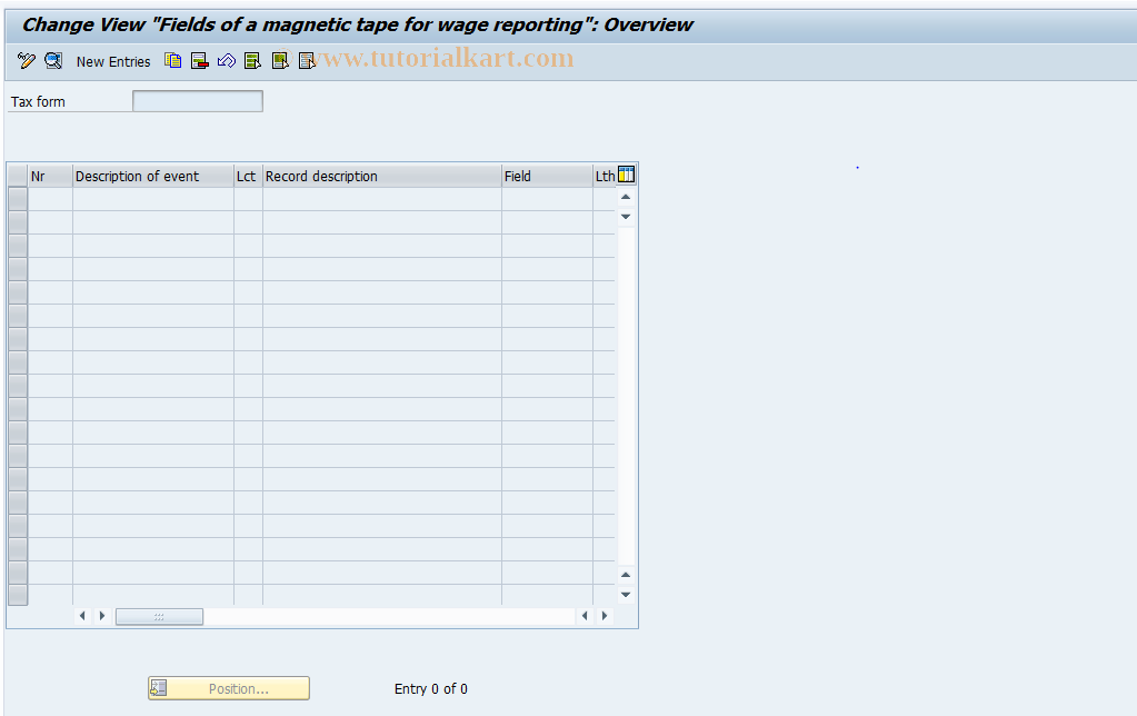 SAP TCode S_AHR_61008711 - IMG Activity: OHAJTX212