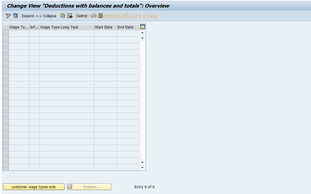 SAP TCode S_AHR_61008713 - IMG-Aktivität: OHAHK_1043