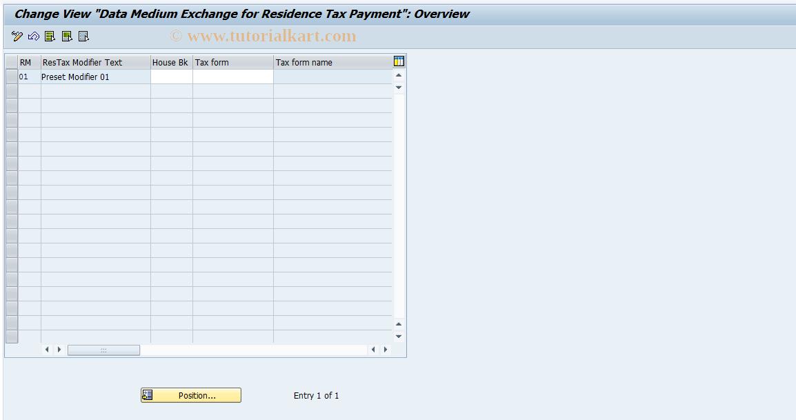 SAP TCode S_AHR_61008716 - IMG Activity: OHAJTX220