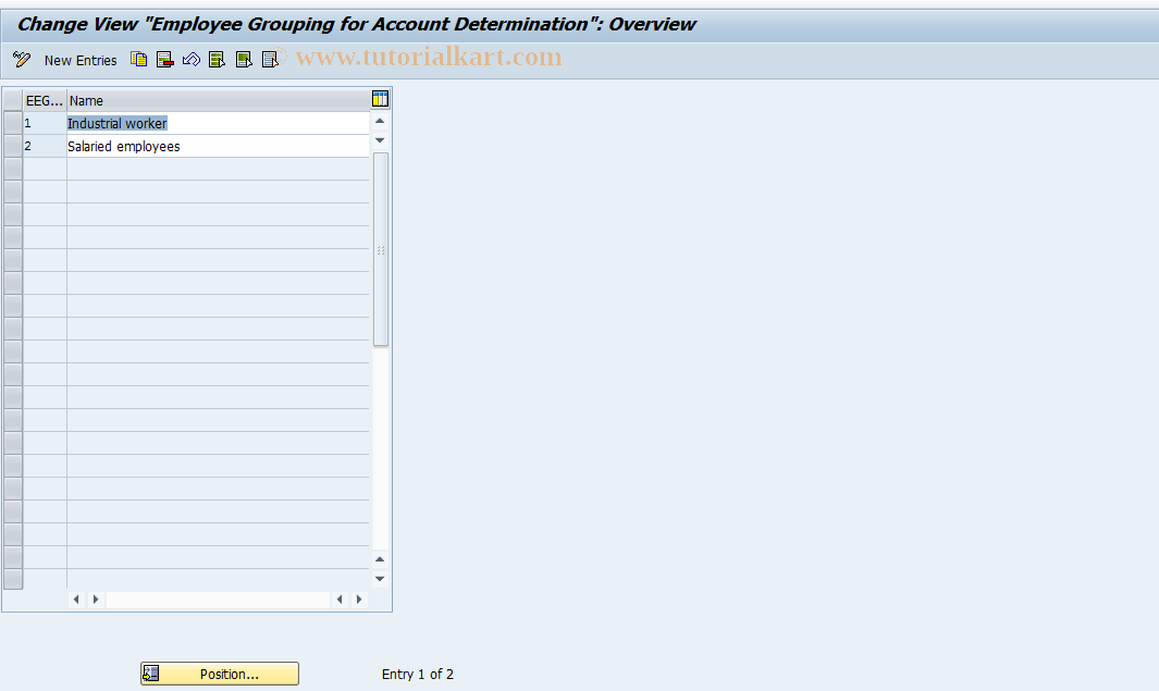 SAP TCode S_AHR_61008721 - IMG Activity: OHAJRI015