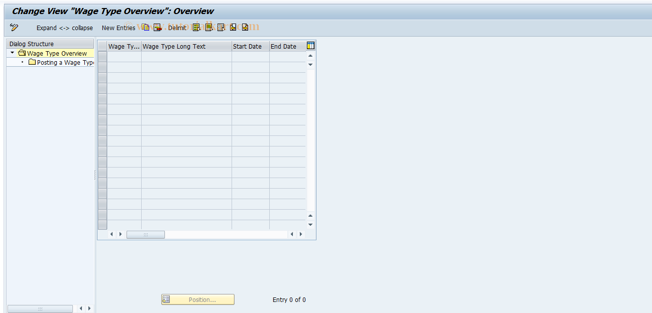 SAP TCode S_AHR_61008748 - IMG-Aktivität: OHAQRI031