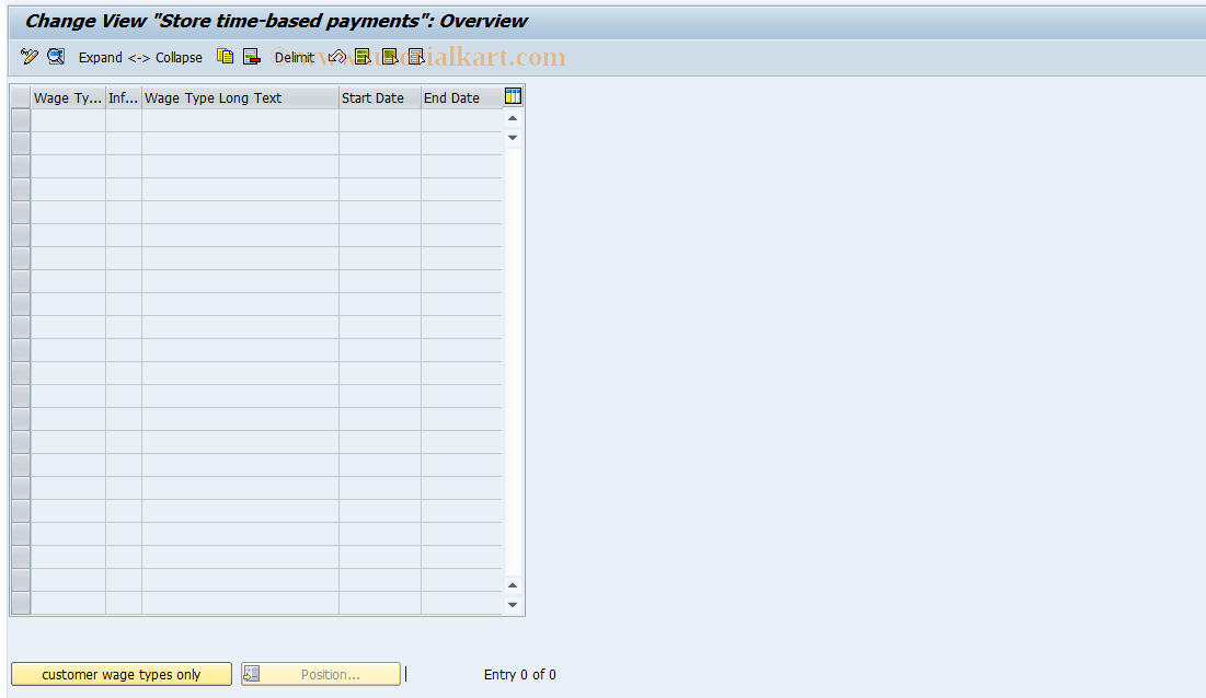 SAP TCode S_AHR_61008778 - IMG-Aktivität: OHAHK_SL001