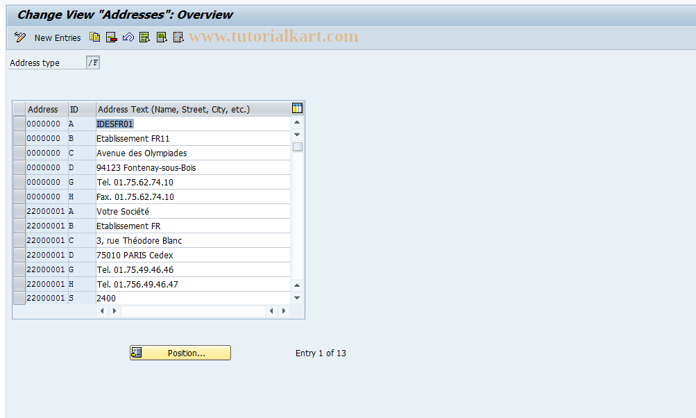 SAP TCode S_AHR_61008806 - IMG Activity: OHAF0023