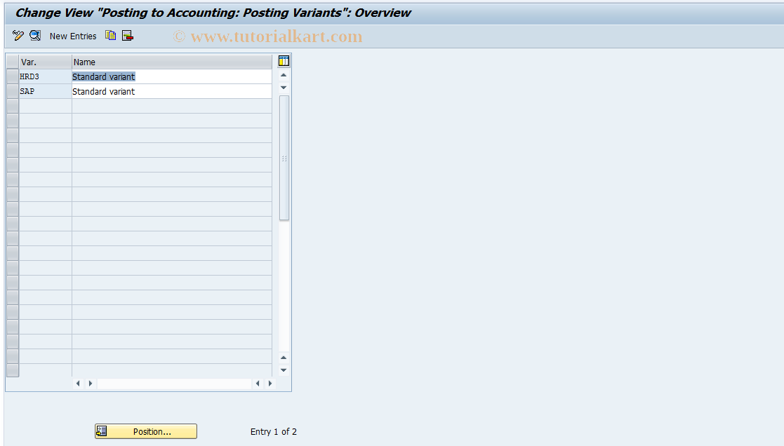 SAP TCode S_AHR_61008860 - IMG-Aktivität: OHAHK_RI071