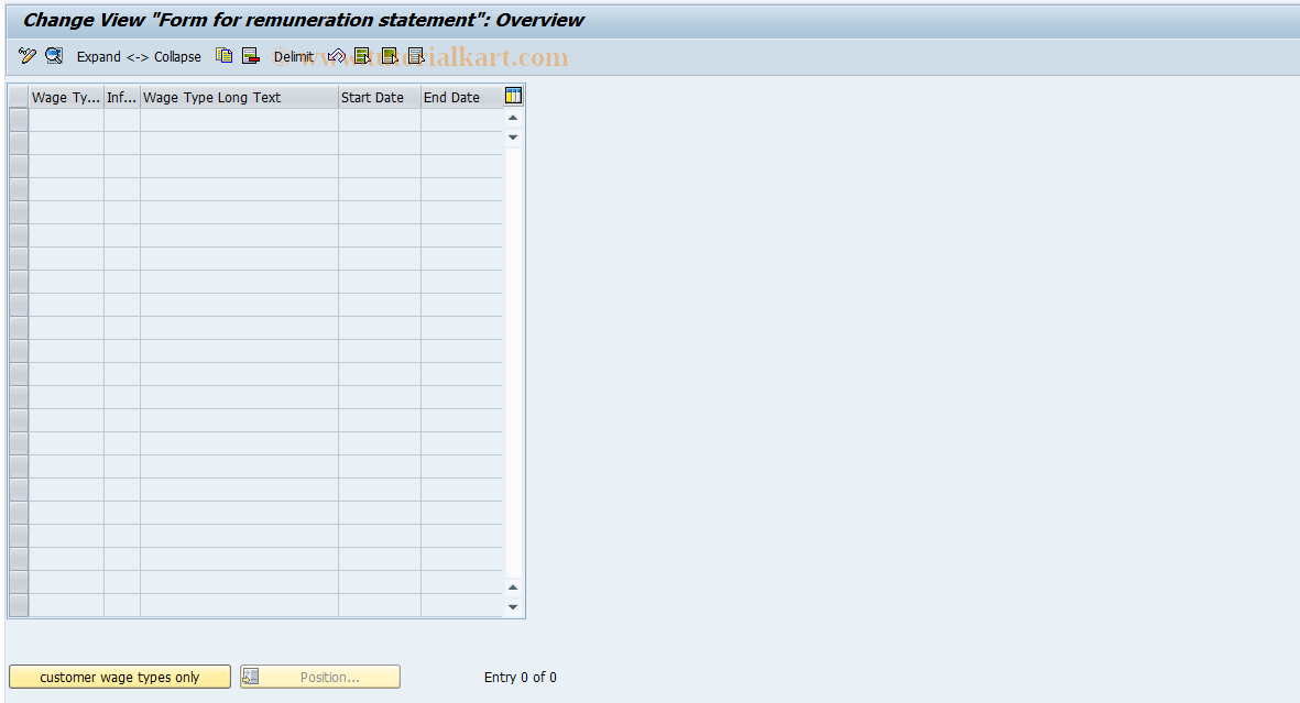 SAP TCode S_AHR_61008866 - IMG Activity: OHAF0362