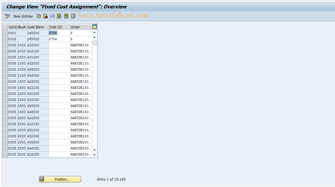 SAP TCode S_AHR_61008875 - IMG Activity: OHAJRI061