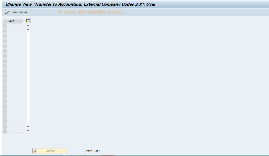 SAP TCode S_AHR_61008876 - IMG-Aktivität: OHAQRI090