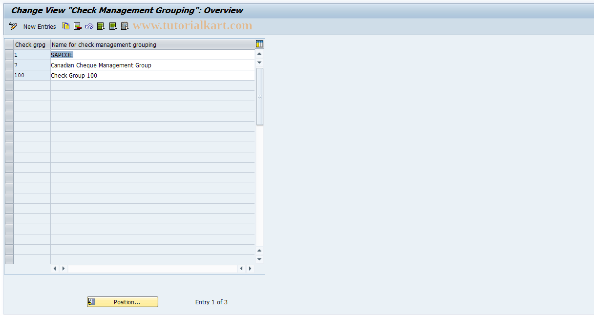 SAP TCode S_AHR_61008888 - IMG-Aktivität: OHAHK_OCRP01