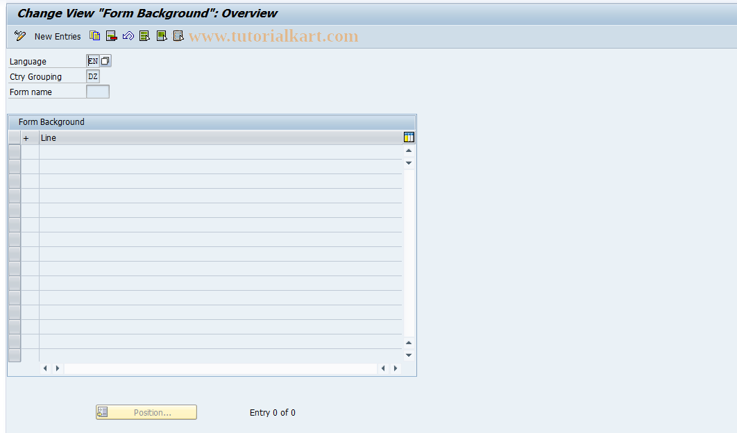 SAP TCode S_AHR_61008902 - IMG-Aktivität: SIMG_OHAG422