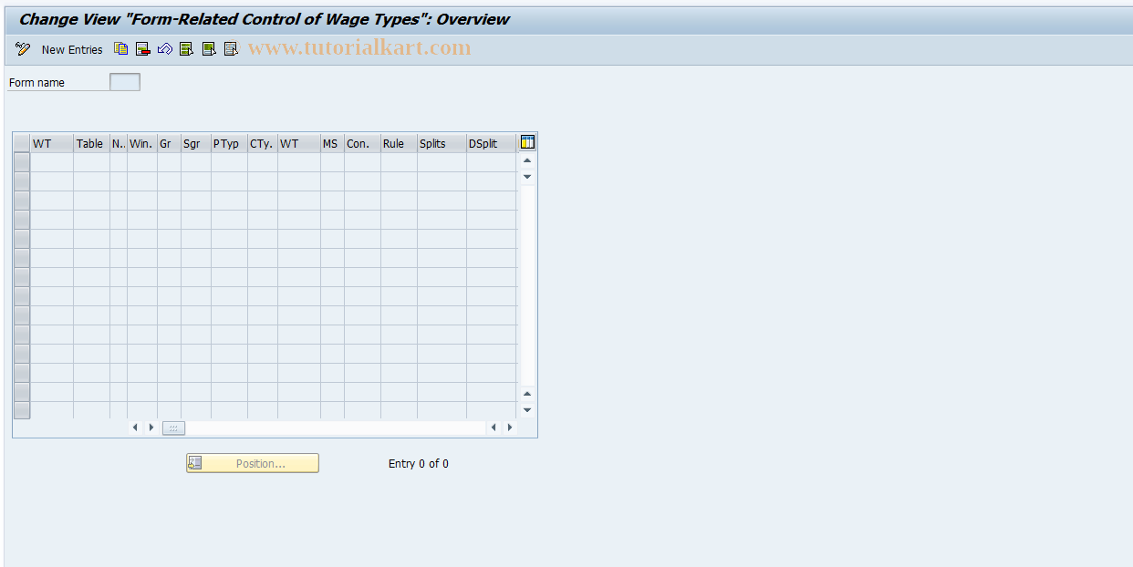 SAP TCode S_AHR_61008908 - IMG Activity: OHAJLG409