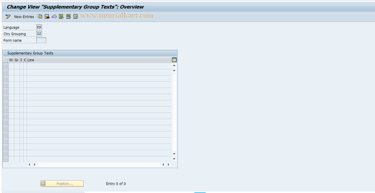 SAP TCode S_AHR_61008914 - IMG Activity: OHAJLG407