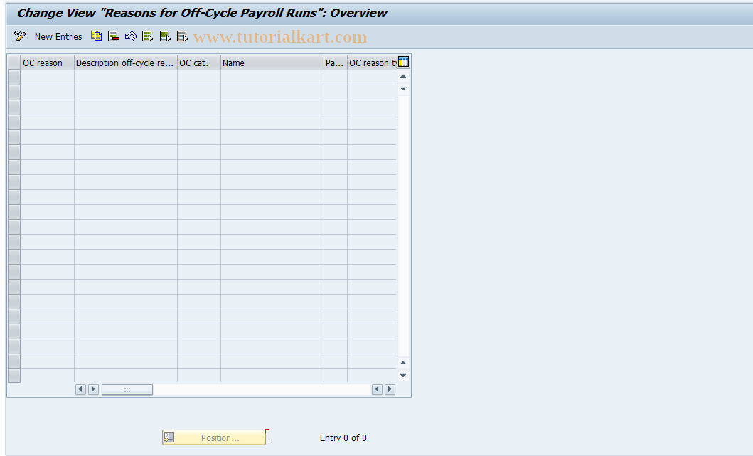 SAP TCode S_AHR_61008941 - IMG-Aktivität: OHAHK_OCR001