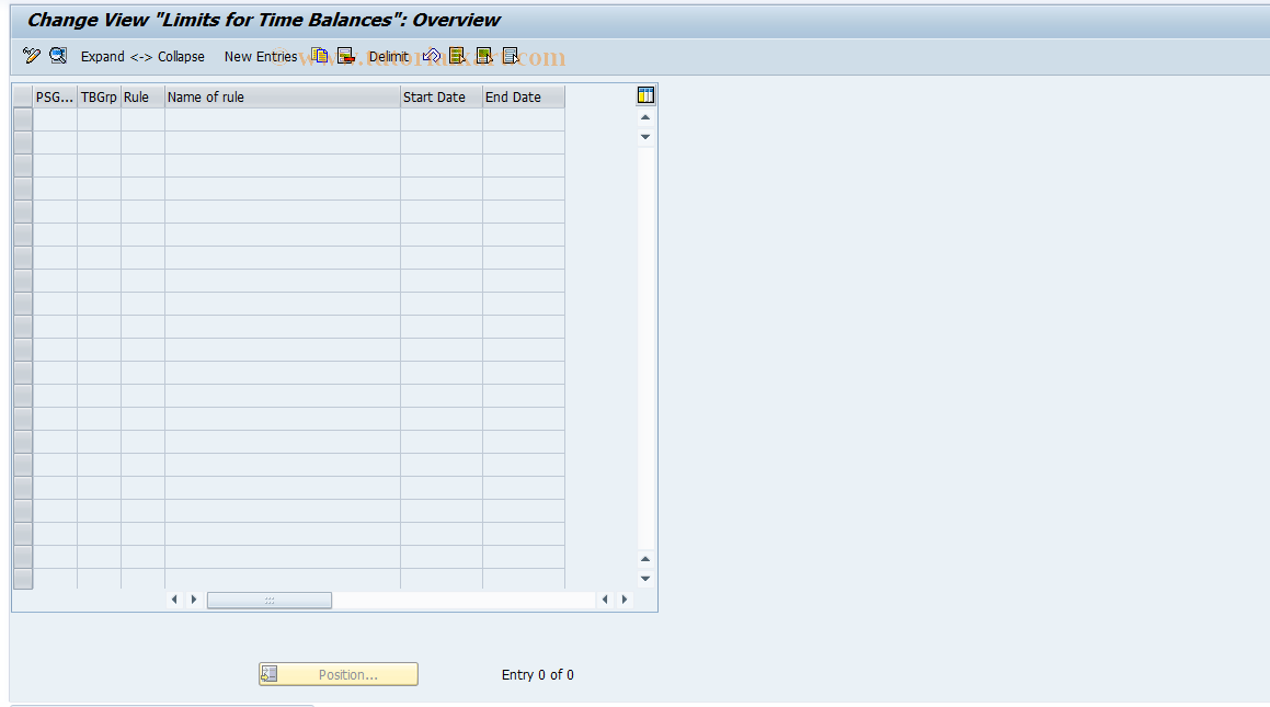 SAP TCode S_AHR_61008974 - IMG Activity: OHTY0559