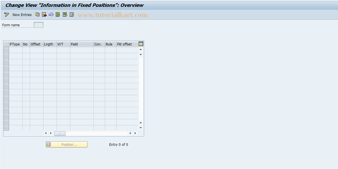 SAP TCode S_AHR_61009007 - IMG Activity: OHAJLG405