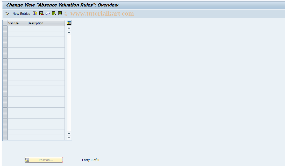 SAP TCode S_AHR_61009030 - IMG-Aktivität: OHAGAB001