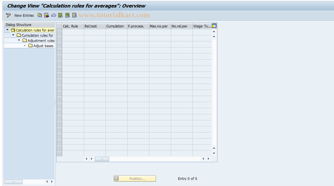 SAP TCode S_AHR_61009072 - IMG-Aktivität: OHAKAV511B