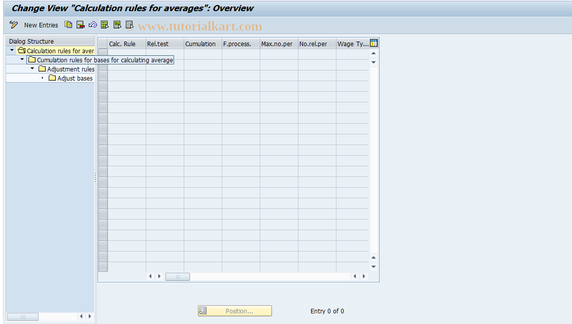 SAP TCode S_AHR_61009120 - IMG Activity: OHAFAV511A