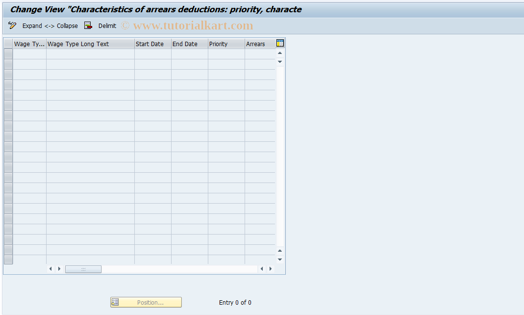 SAP TCode S_AHR_61009125 - IMG-Aktivität: OHAK1041