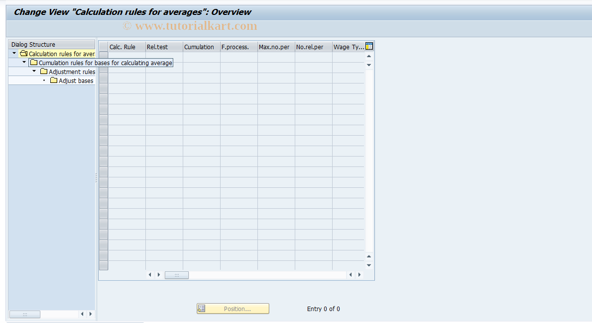 SAP TCode S_AHR_61009128 - IMG Activity: OHAFAV511B