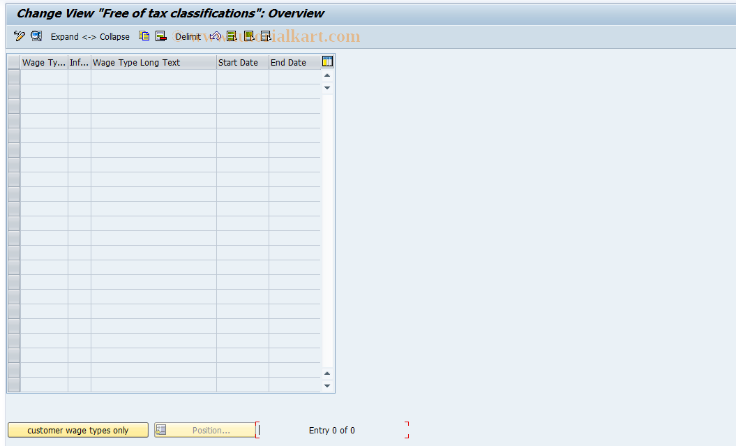 SAP TCode S_AHR_61009138 - IMG-Aktivität: OHAGFT009