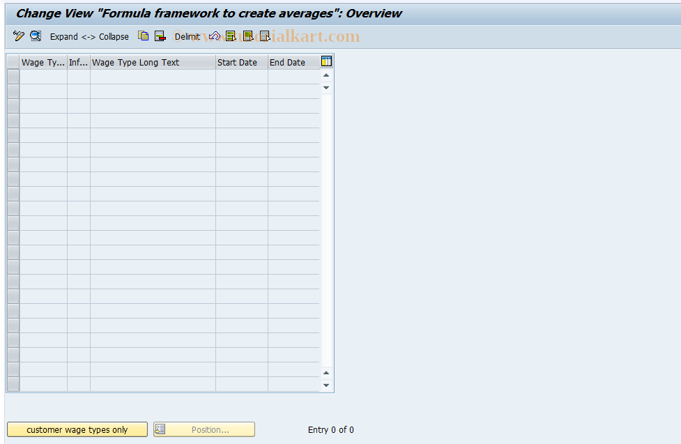 SAP TCode S_AHR_61009150 - IMG Activity: OHAFAVP15