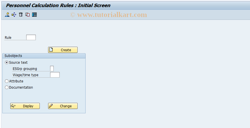 SAP TCode S_AHR_61009169 - IMG Activity: OHAJAB010