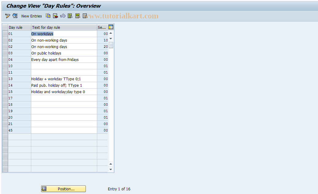 SAP TCode S_AHR_61009184 - IMG Activity: OHAFAB004