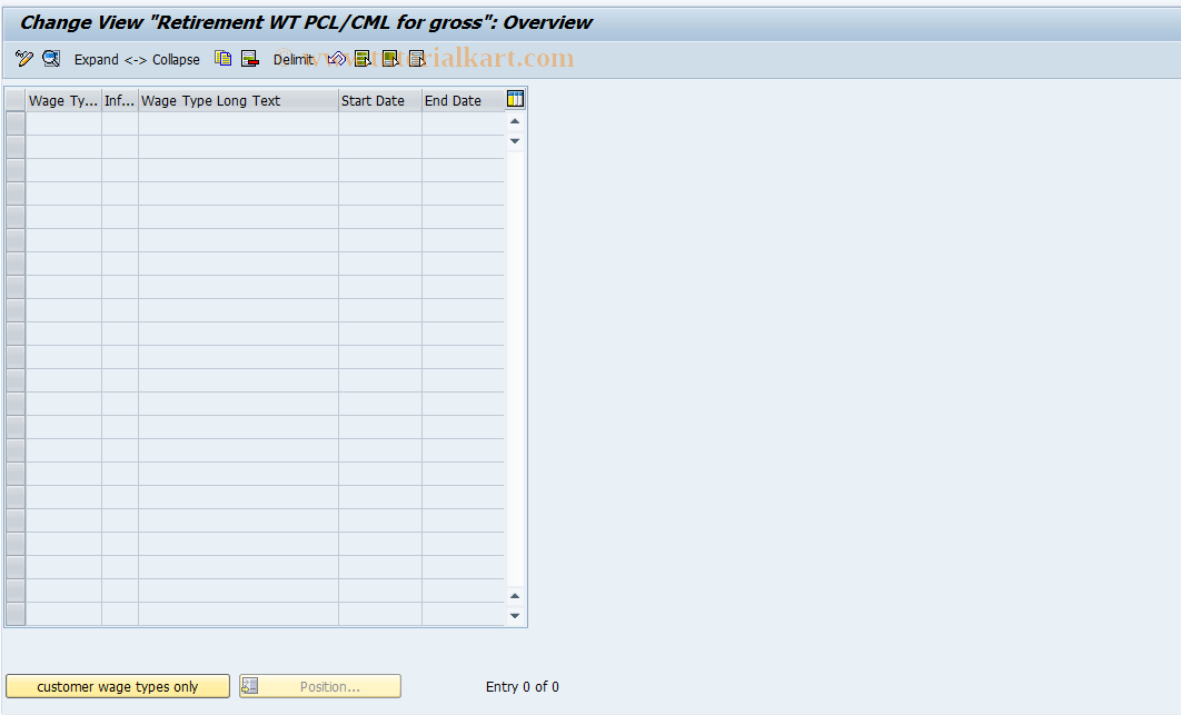 SAP TCode S_AHR_61009203 - IMG Activity: OHAJSP006