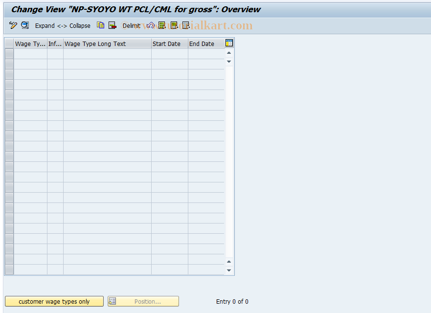 SAP TCode S_AHR_61009211 - IMG Activity: OHAJSP005