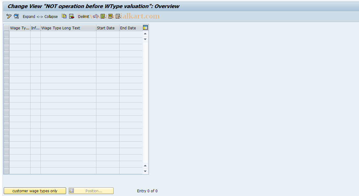 SAP TCode S_AHR_61009227 - IMG Activity: OHAF0300