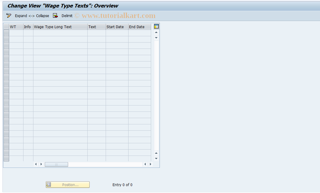 SAP TCode S_AHR_61009228 - IMG-Aktivität: OHAGFT003