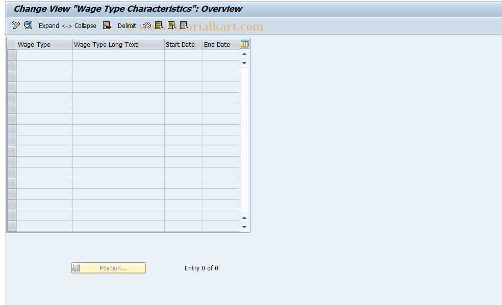 SAP TCode S_AHR_61009241 - IMG-Aktivität: OHAGFT006