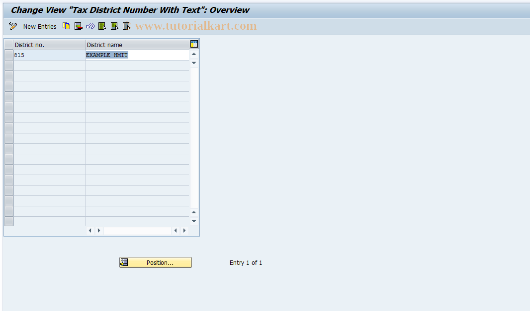 SAP TCode S_AHR_61009258 - IMG-Aktivität: OHAGT101