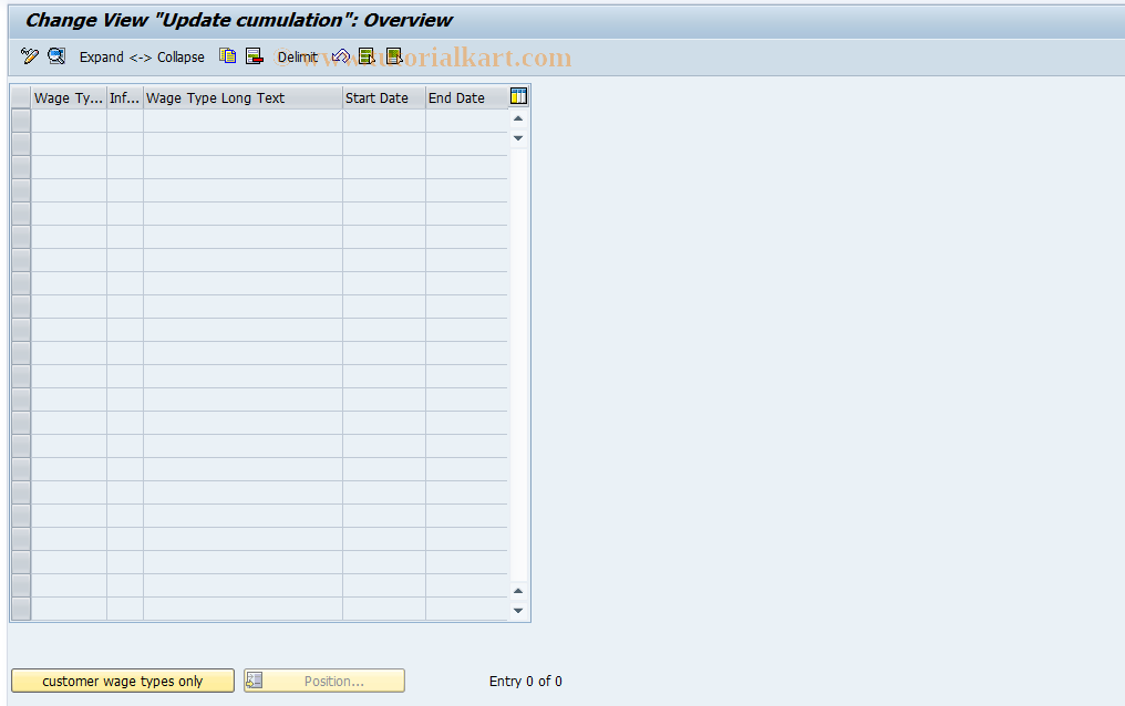 SAP TCode S_AHR_61009259 - IMG Activity: OHAF0332