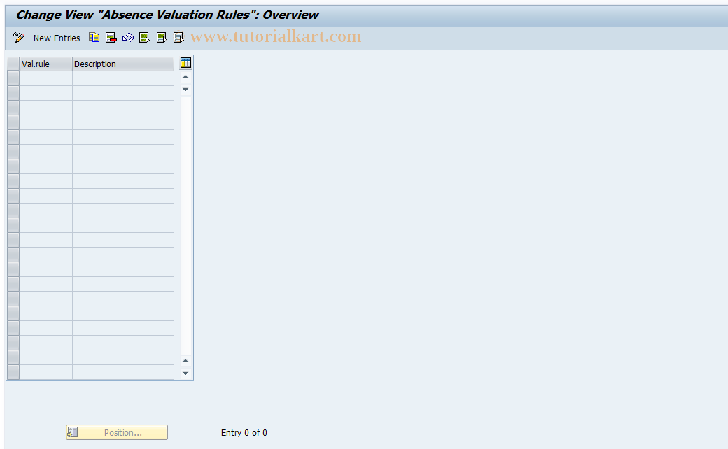 SAP TCode S_AHR_61009273 - IMG Activity: OHAFAB001