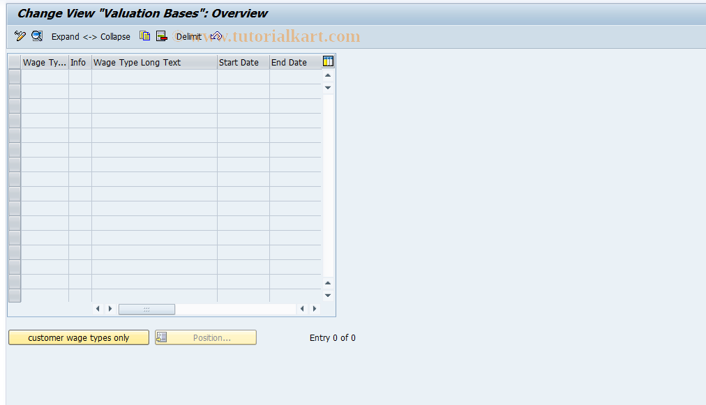 SAP TCode S_AHR_61009284 - IMG-Aktivität: OHAK10501