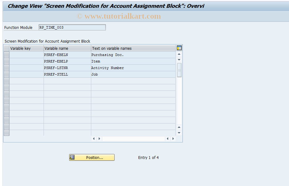 SAP TCode S_AHR_61009291 - IMG Activity: OHIX0662