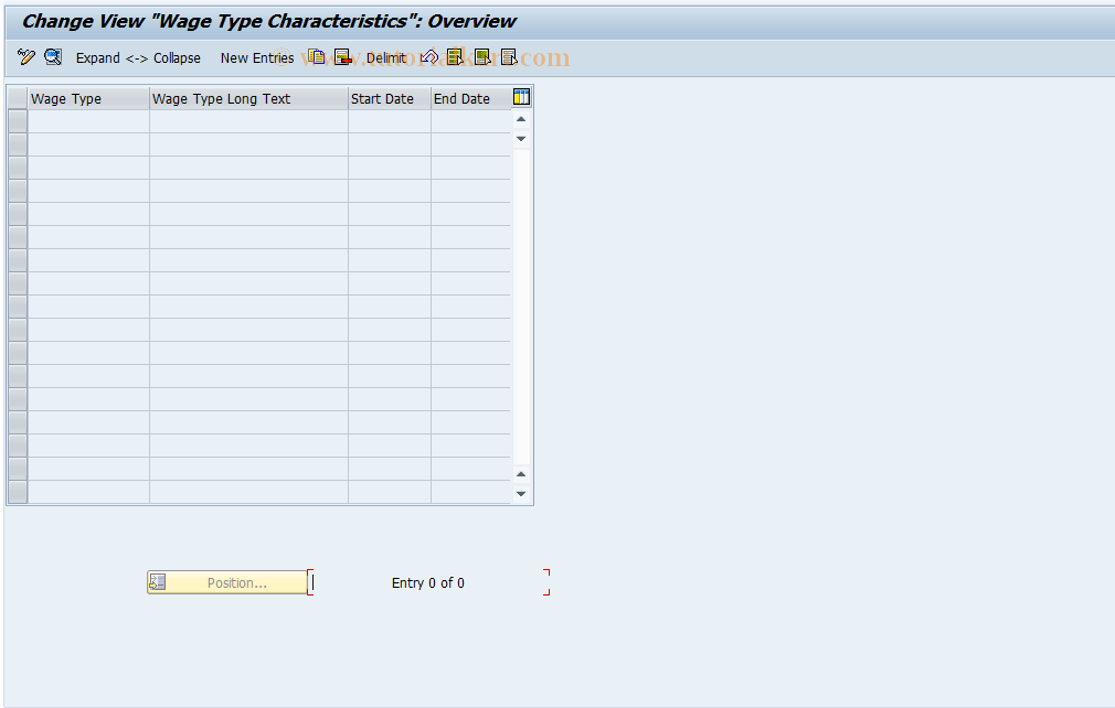 SAP TCode S_AHR_61009292 - IMG-Aktivität: OHAGUM103