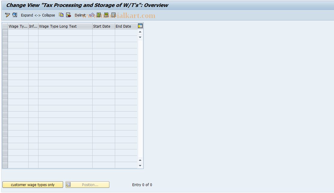 SAP TCode S_AHR_61009293 - IMG-Aktivität: OHAKTX014