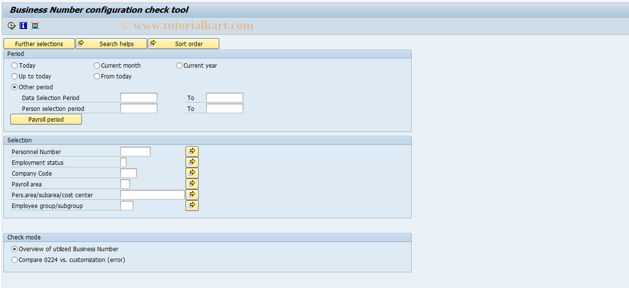 SAP TCode S_AHR_61009305 - IMG-Aktivität: OHAKTX005