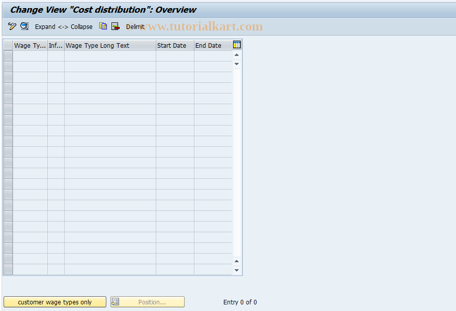 SAP TCode S_AHR_61009344 - IMG-Aktivität: OHAQKL000