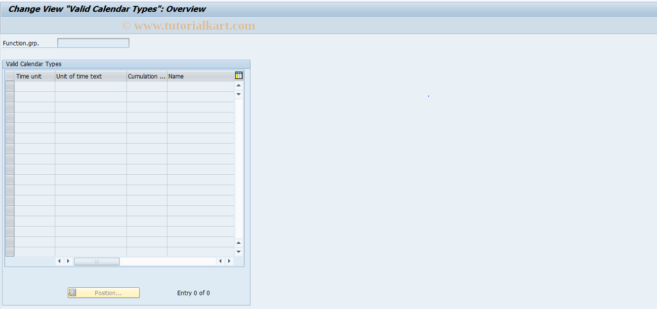 SAP TCode S_AHR_61009345 - IMG Activity: OHAJJW912