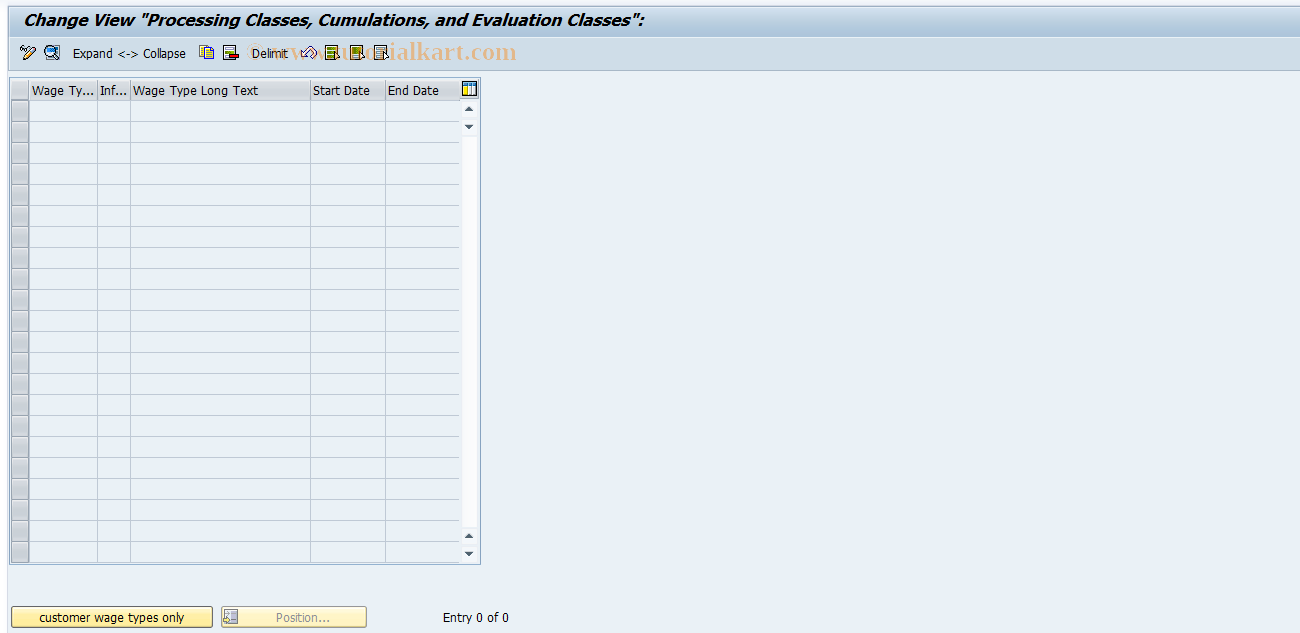 SAP TCode S_AHR_61009362 - IMG Activity: OHAJOV001